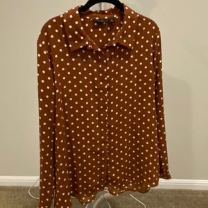 Halogen polka dot blouse